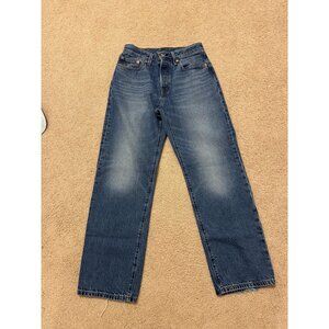 Levi's Straight Leg Jeans - Size 27 - Medium-Dark Blue Wash